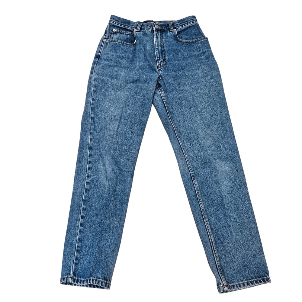 Capezio Authentic Jeans 1887 Womens 6R High Waisted Straight Leg Mom Wash Blue